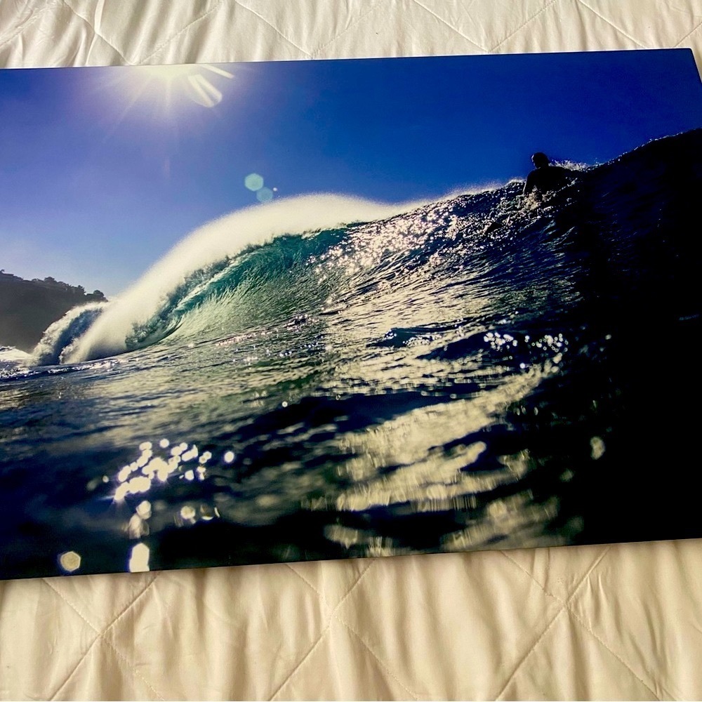 Wave at Black’s Beach on Metal 20 x 30”